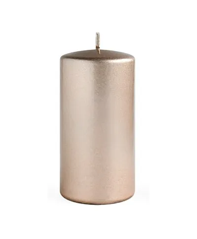 Świeca OPAL MET POŁYSK Walec mały 7xh10cm parafinowa szampan