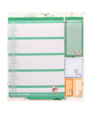 Kubuś Puchatek - planer ścienny 2025/2026 na magnes