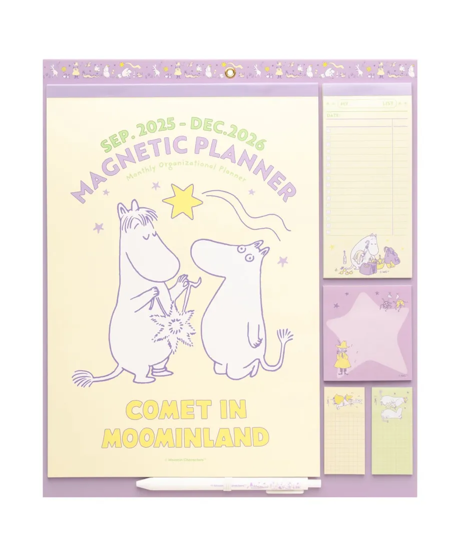 Muminki - planer ścienny 2025/2026 na magnes