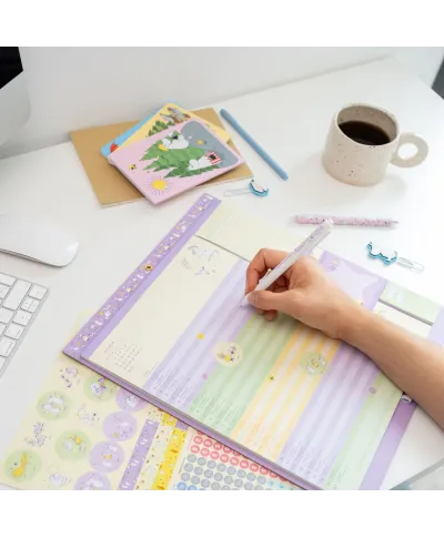 Muminki - planer ścienny 2025/2026 na magnes