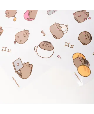 Pusheen Moments - naklejki wielorazowe