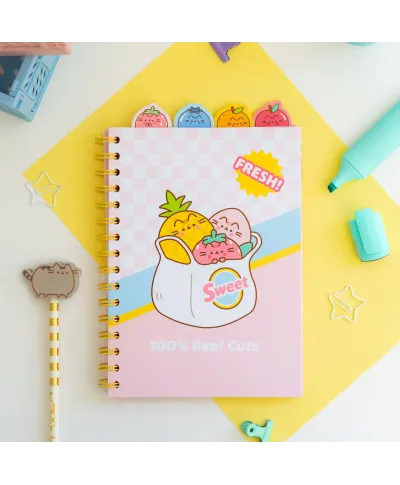 Pusheen Fruits - notes A5 kołozeszyt