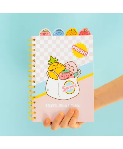 Pusheen Fruits - notes A5 kołozeszyt