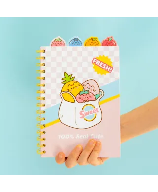 Pusheen Fruits - notes A5 kołozeszyt