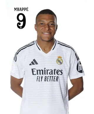 Real Madrid 2024/2025 Mbappe - pocztówka