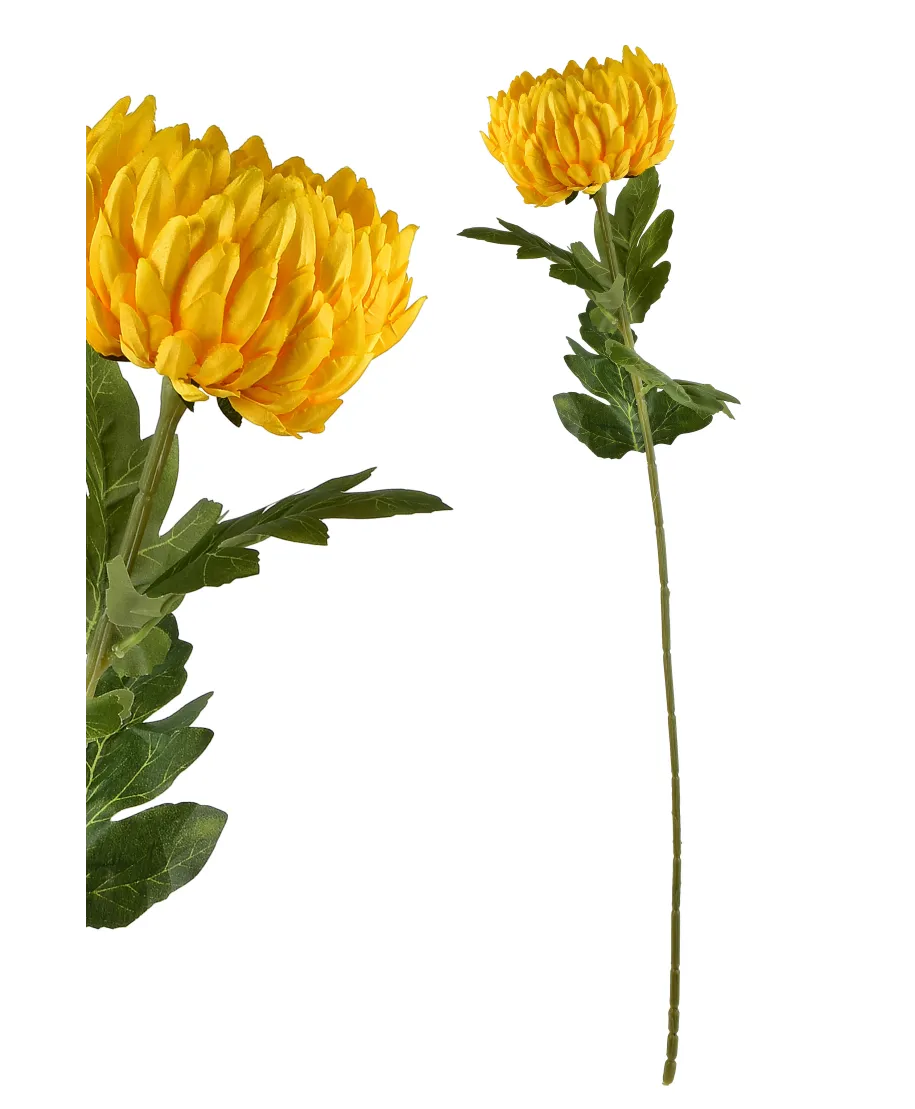 VIRIDIS Kwiat sztuczny Chryzantema gałązka 73cm AW25