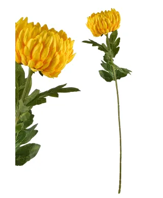 VIRIDIS Kwiat sztuczny Chryzantema gałązka 73cm AW25