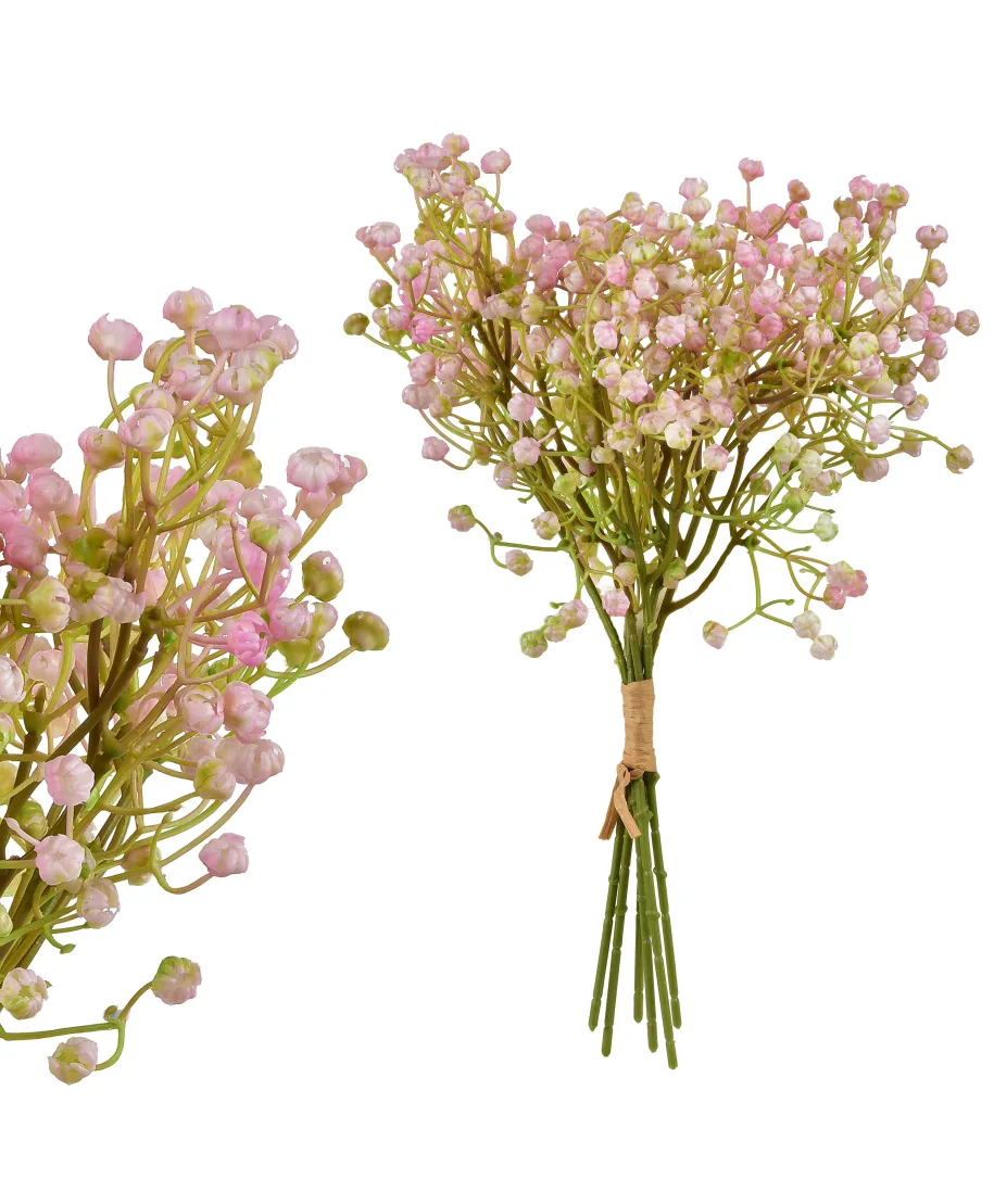 VIRIDIS Kwiat sztuczny Gipsówka pęczek x6 15x15x33cm Aw25