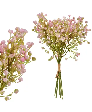 VIRIDIS Kwiat sztuczny Gipsówka pęczek x6 15x15x33cm Aw25