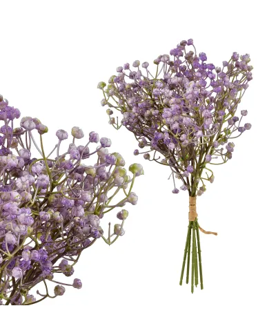 VIRIDIS Kwiat sztuczny Gipsówka pęczek x6 15x15x33cm AW25