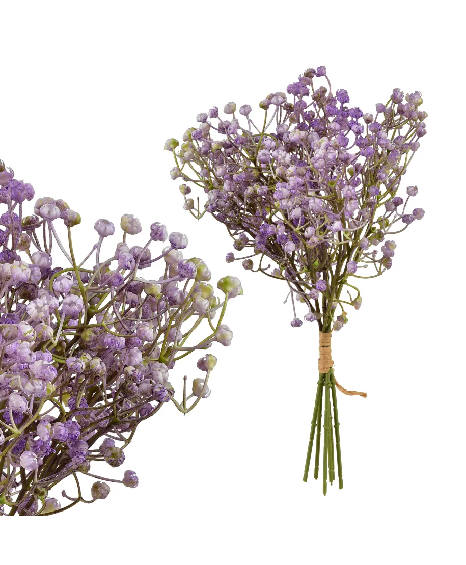 VIRIDIS Kwiat sztuczny Gipsówka pęczek x6 15x15x33cm AW25