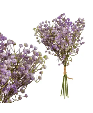 VIRIDIS Kwiat sztuczny Gipsówka pęczek x6 15x15x33cm AW25