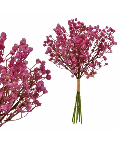 VIRIDIS Kwiat sztuczny Gipsówka pęczek x6 15x15x33cm AW25