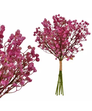 VIRIDIS Kwiat sztuczny Gipsówka pęczek x6 15x15x33cm AW25