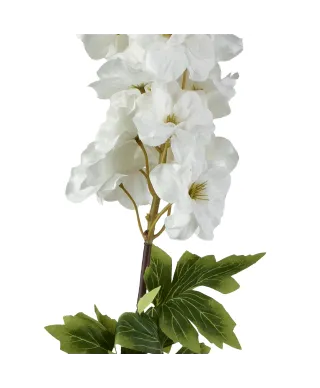 VIRIDIS Kwiat sztuczny Ostróżka 85cm biała AW25