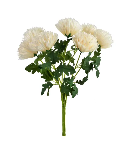 VIRIDIS Kwiat sztuczny Bukiet 7 Chryzantem h57cm AW25