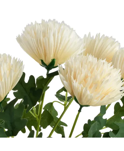 VIRIDIS Kwiat sztuczny Bukiet 7 Chryzantem h57cm AW25