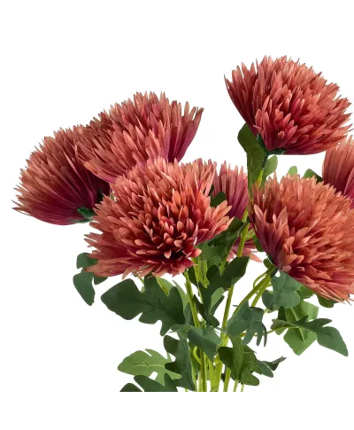 VIRIDIS Kwiat sztuczny Bukiet 7 Chryzanth57cm AW25