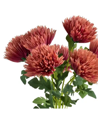 VIRIDIS Kwiat sztuczny Bukiet 7 Chryzanth57cm AW25