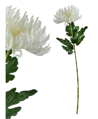 VIRIDIS Kwiat sztuczny Chryzantema gałązka 70cm AW25