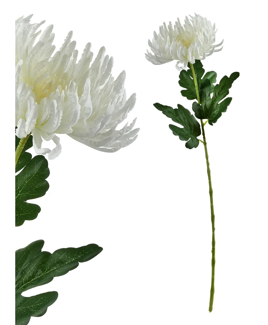VIRIDIS Kwiat sztuczny Chryzantema gałązka 70cm AW25