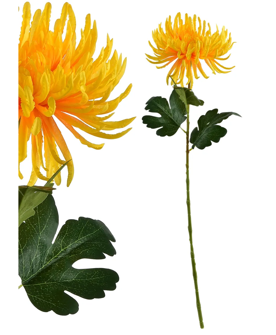 VIRIDIS Kwiat sztuczny Chryzantema gałązka 70cm AW25