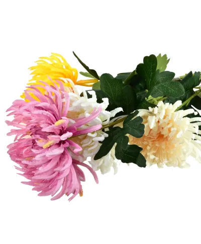 VIRIDIS Kwiat sztuczny Chryzantema gałązka 70cm AW25