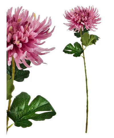 VIRIDIS Kwiat sztuczny Chryzantema gałązka 70cm AW25