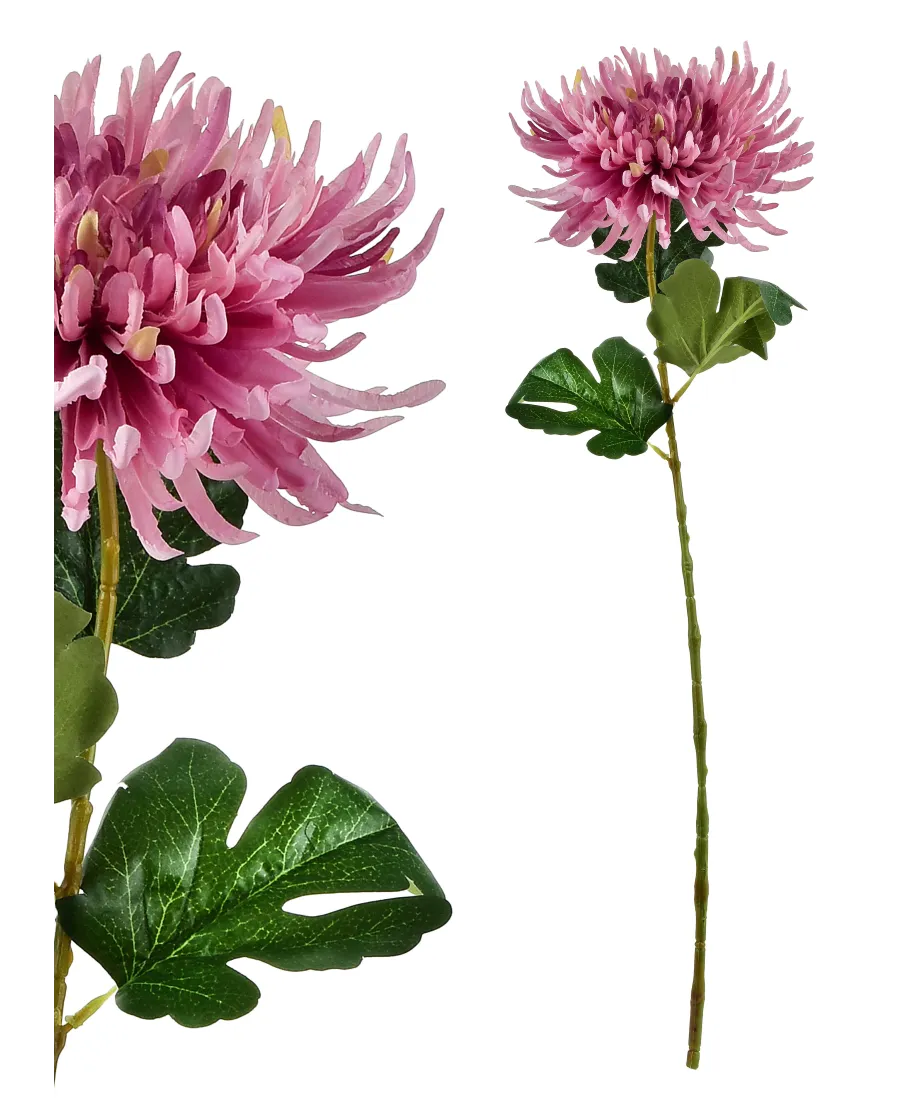 VIRIDIS Kwiat sztuczny Chryzantema gałązka 70cm AW25