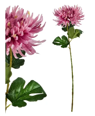 VIRIDIS Kwiat sztuczny Chryzantema gałązka 70cm AW25