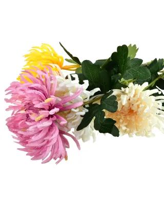 VIRIDIS Kwiat sztuczny Chryzantema gałązka 70cm AW25