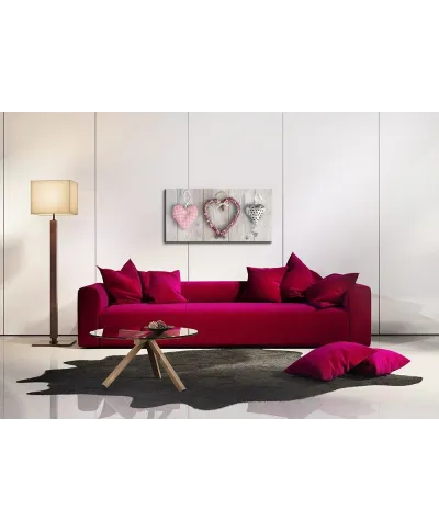 Obraz do salonu - Heart Triptych