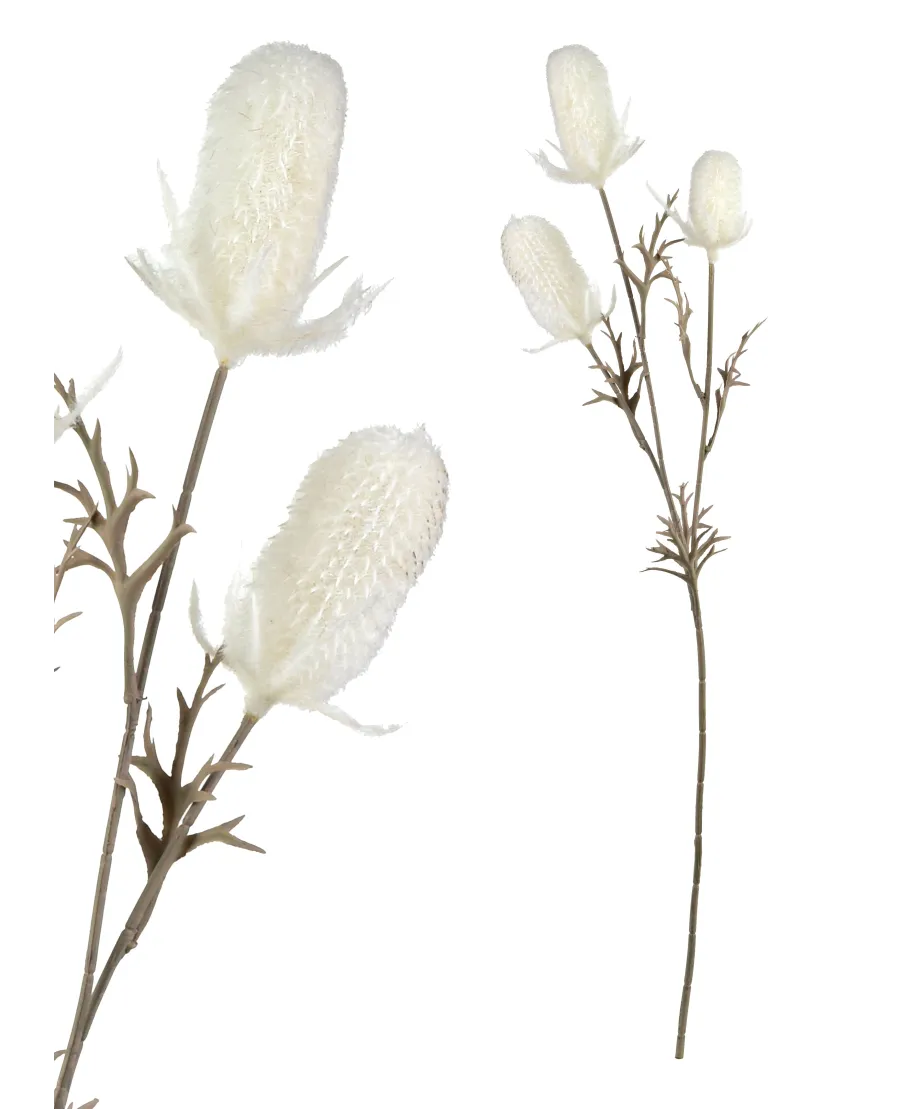 VIRIDIS Kwiat sztuczny Oset gałązka 70cm AW25