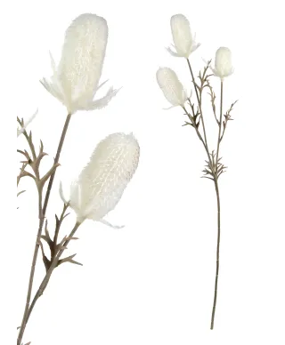 VIRIDIS Kwiat sztuczny Oset gałązka 70cm AW25