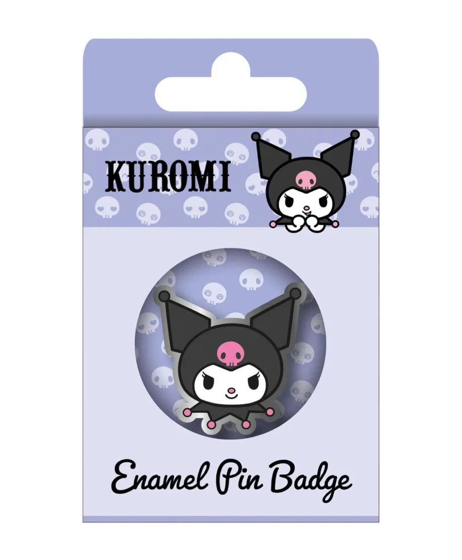 Kuromi Happy Face - przypinka