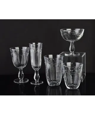 DAPHNE Komplet 4 szklanek 340ml 9,5x5,2x 11cm