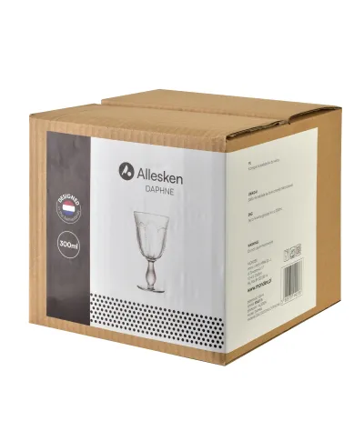 DAPHNE Komplet 4 kieliszków do wina 300ml 9,4x8x17cm