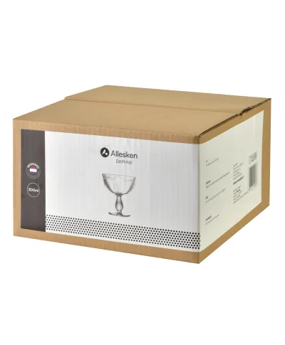 DAPHNE Komplet 4 pucharków 11xh12,5cm 310ml