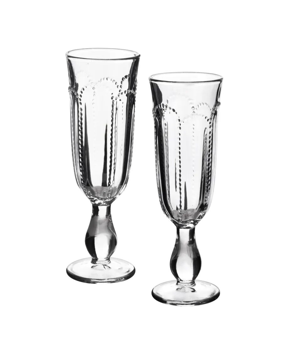 DAPHNE Komplet 4 kieliszków do szampana160ml 6,6x6x19,4cm