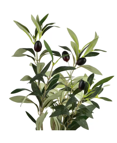VIRIDIS Kwiat sztuczny Gałązka Oliwka 55cm