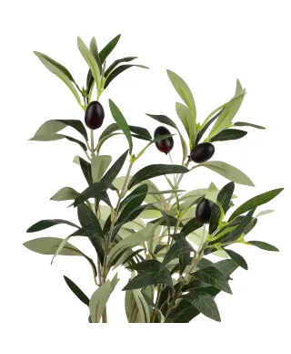 VIRIDIS Kwiat sztuczny Gałązka Oliwka 55cm