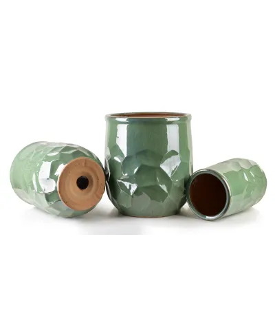 NEVA GREEN Komplet 3 doniczek 40x40x44,5/31x31x42/23,5x23,5x38,5cm