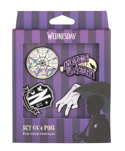 Wednesday - zestaw 4 przypinek