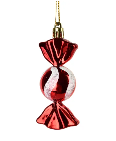 SANTA LILA Komplet 6 bombek CUKIEREK 4x4x9,5cm