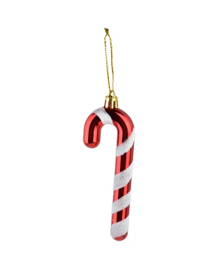 SANTA LILA Komplet 6 bombek LASKA 4,5x1, 5x13cm