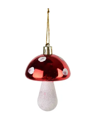 SANTA LILA Komplet 2 bombek GRZYBEK