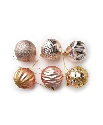 SANTA LILA Komplet 12 bombek 6cm