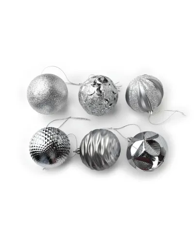 SANTA LILA Komplet 12 bombek 6cm