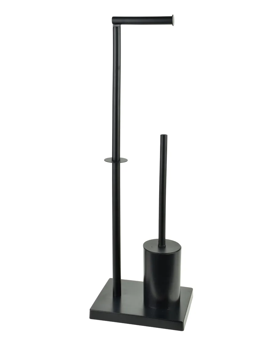 ZAC Stojak na papier ze szczotką WC20,5x16x65cm czarny