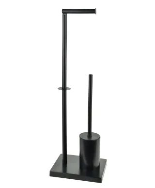 ZAC Stojak na papier ze szczotką WC20,5x16x65cm czarny